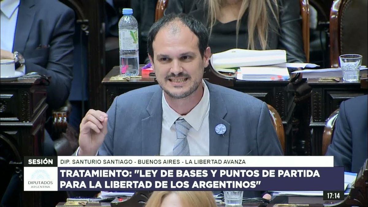 Santiago Santurio, licenciado en Filosofía presidente de la Comisión de Legislación General de la Cámara de Diputados de la Nación: ¡...!