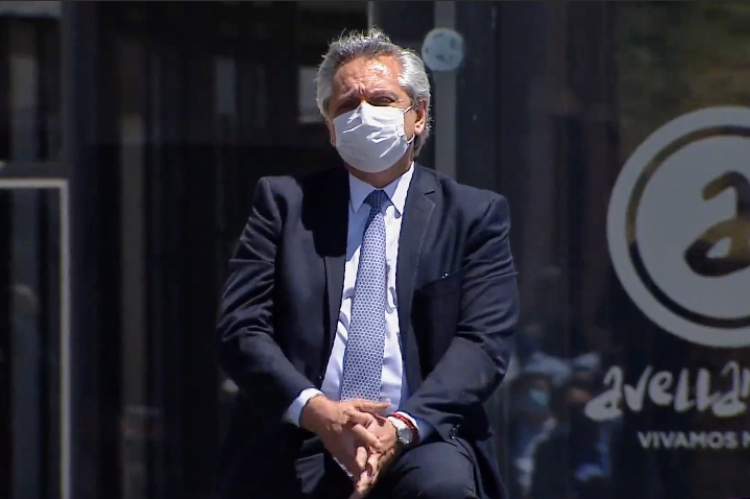 Alberto Fernández, presidente.