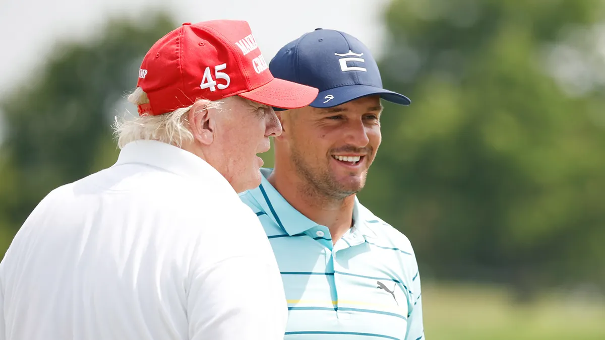 Bryson DeChambeau es el golfista profesional con el que Donald Trump decidió cenar el jueves 03/04. Bryson DeChambeau es el golfista profesional con el que Donald Trump decidió cenar el jueves 03/04.
