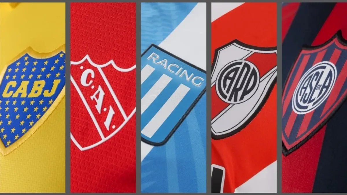 Apodos de los 5 grandes del fútbol argentino
