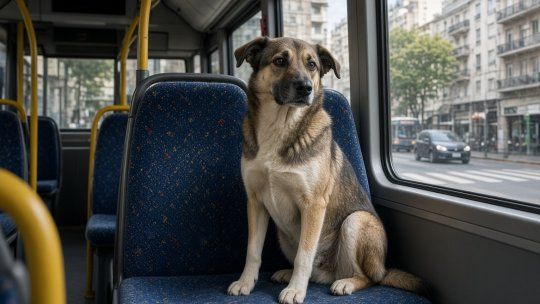 Perros y gatos próximos a viajar en colectivo en CABA.&nbsp;