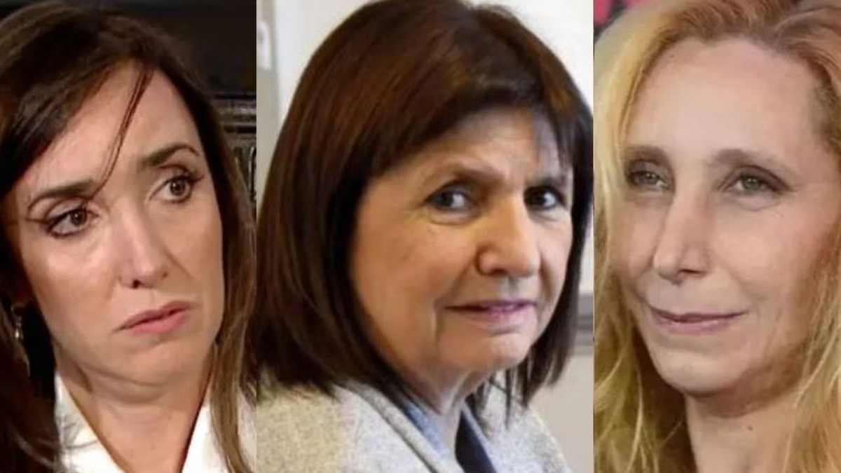 Victoria Villarruel, Patricia Bullrich y Karina Milei Victoria Villarruel, Patricia Bullrich y Karina Milei