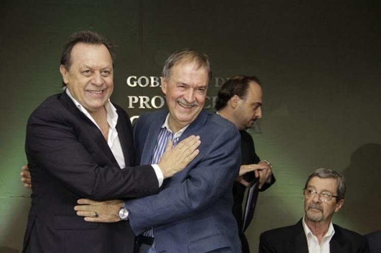 Gustavo Santos y Juan Schiaretti.