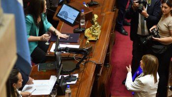 Patricia Bullrich se enojó con Villarruel porque no la dejó hablar