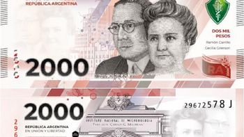 El polémico billete de $2.000 con los médidos Ramón Carrillo y Cecilia Grierson. El polémico billete de $2.000 con los médidos Ramón Carrillo y Cecilia Grierson.