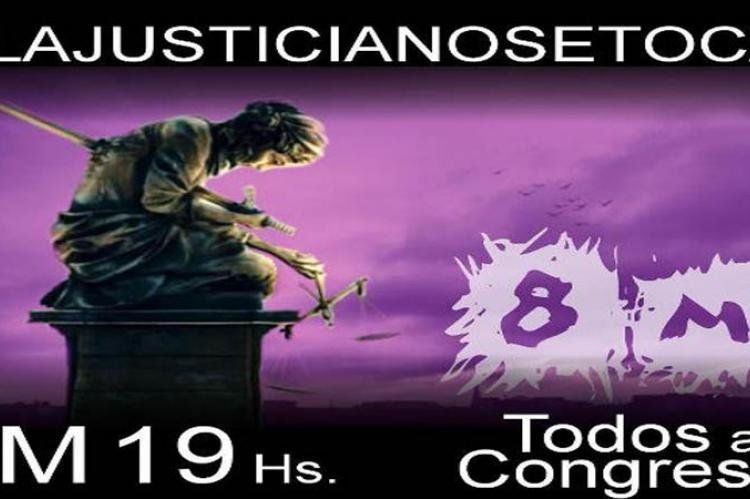 La convocatoria al Congreso contra la reforma judicial que sancionará el Senado será a las 19hs..