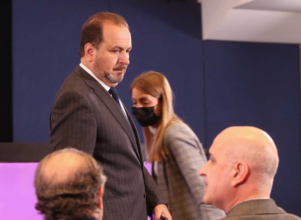 03/08/2022: El designado director de la Unidad de Coordinación Federal Operativa, Jorge Solmi, durante el anuncio de las nuevas medidas económicas.