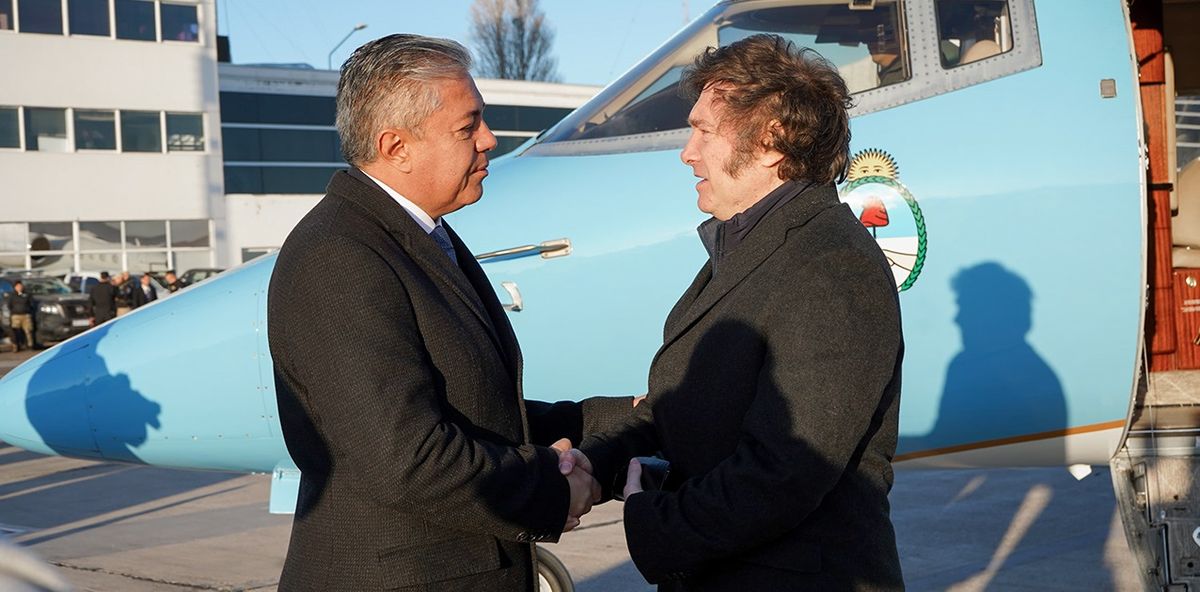 Rolo Figueroa y su aliado, Javier Milei.
