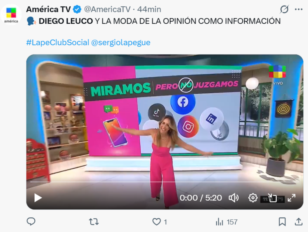 Diego Leuco apuntó contra los colegas que informan mediante opiniones en los medios. Diego Leuco apuntó contra los colegas que informan mediante opiniones en los medios.