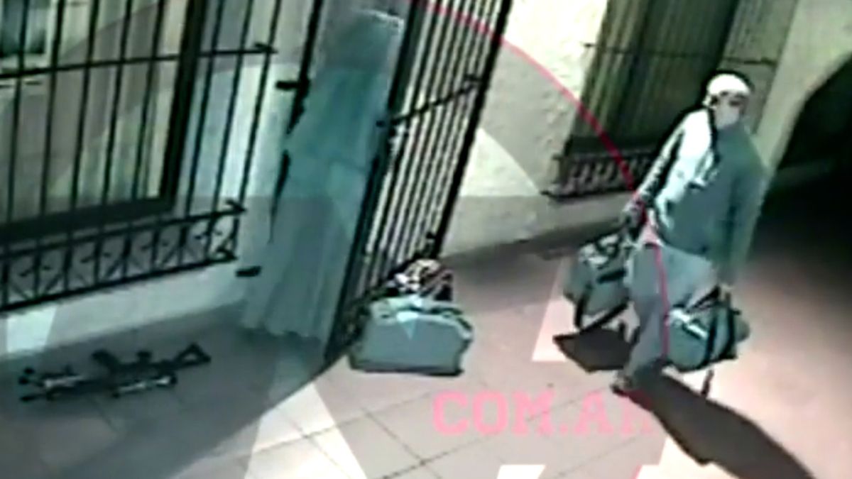 El condenado en acción durante junio de 2016