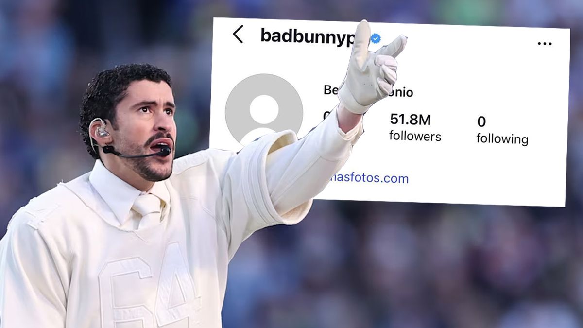 Bad Bunny la rompió en el Super Bowl y, minutos después, eliminó todo su Instagram. Y ahora los argentinos se preocupan por su próximo show en River.