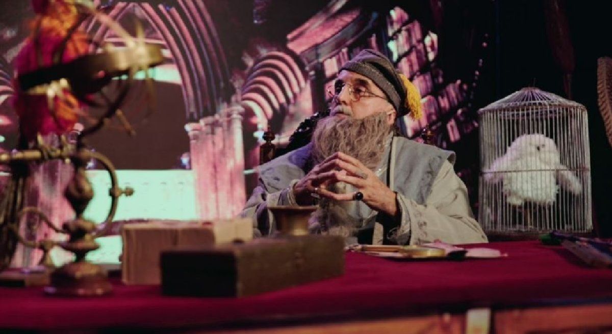 Guillermo Moreno se disfrazó de un recordado personaje de Harry Potter. (Foto: Captura de video)