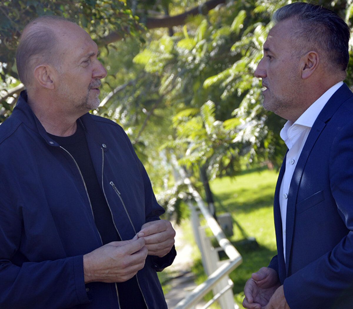 Omar Perotti y Marcelo Lewandowski. Omar Perotti y Marcelo Lewandowski.