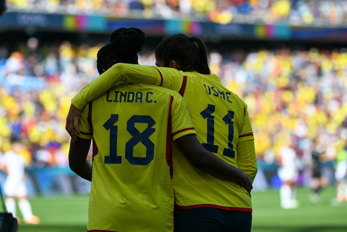 Linda Caicedo y Catalina Usme, goleadoras del encuentro.