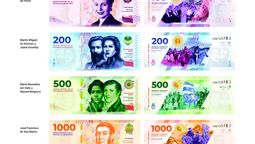 El Gobierno presentó los nuevos billetes.