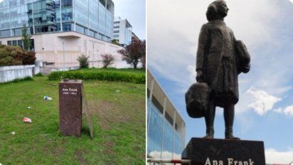 Puerto Madero: Robaron la estatua de Ana Frank