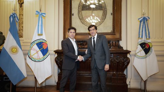 Axel Kicillof y Carlos Sadir.