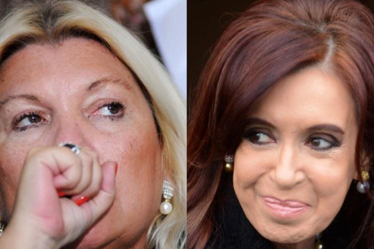 Lilita Carrió y Cristina Fernández.