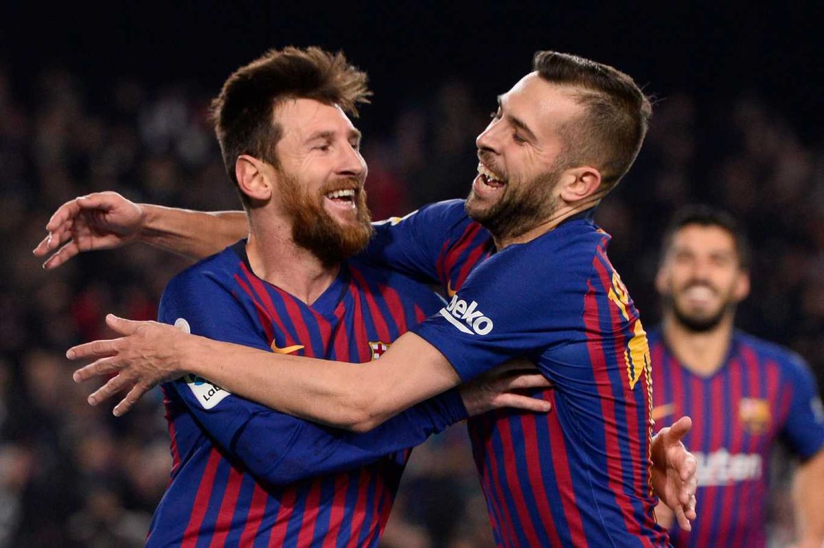 Lionel Messi y Jordi Alba