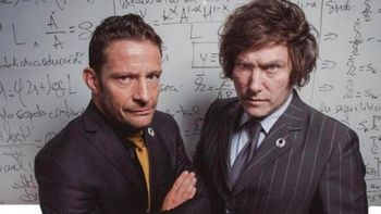 Diego Giacomini y Javier Milei cuando eran socios. Diego Giacomini y Javier Milei cuando eran socios.