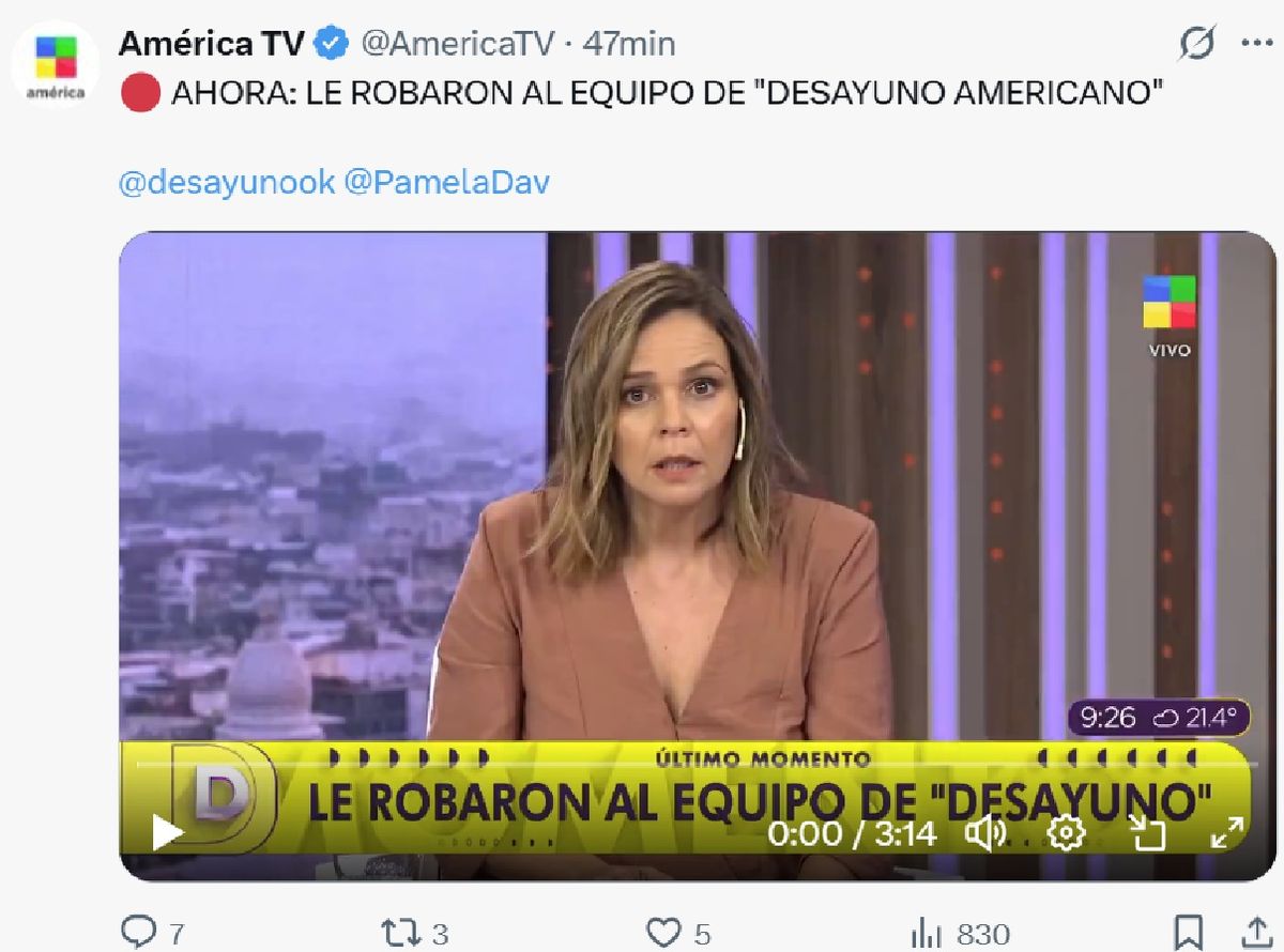 El movilero Diego Lewen fue víctima de robo mientras hacía una cobertura en Dock Sud. El movilero Diego Lewen fue víctima de robo mientras hacía una cobertura en Dock Sud.