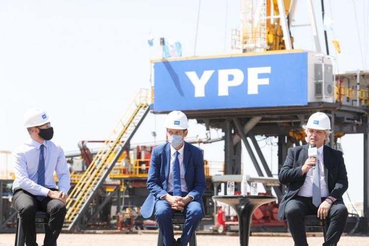 El presidente Alberto Fernández y el ministro de Economía Martín Guzmán presentaron el Plan Gas 2020-2023. Foto: Presidencia de la Nación.