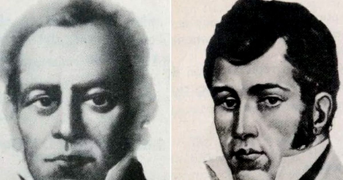 Juan Agustín Maza y Tomás Godoy Cruz (der.), representantes en el Congreso de Tucumán de Mendoza, parte del Cuyo que comandaba José de San Martín.