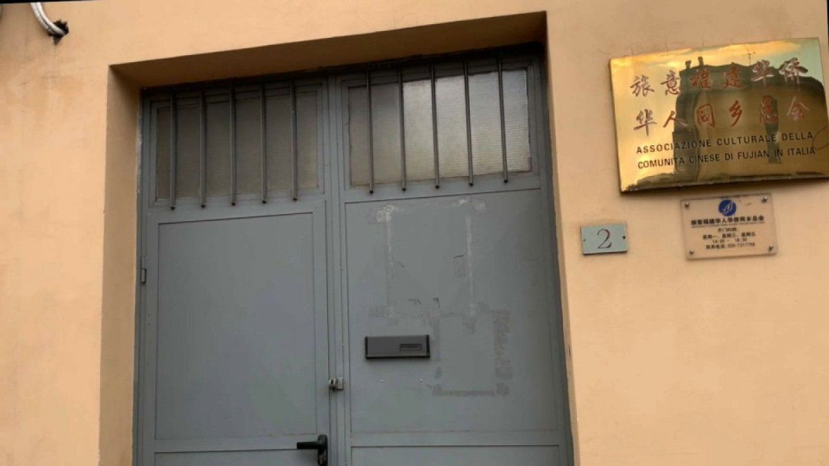 Una de las comisarías secretas chinas encubiertas como centro cultural en la ciudad toscana de Prato.