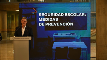 Jorge Macri habló sobre el protocolo ante amenazas en escuelas de CABA. Jorge Macri habló sobre el protocolo ante amenazas en escuelas de CABA.