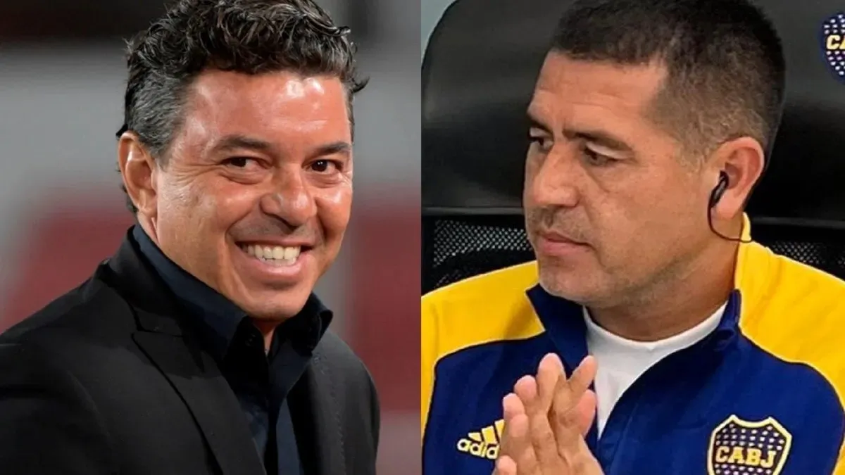 River (Marcelo Gallardo) y Boca (Juan Román Riquelme)
