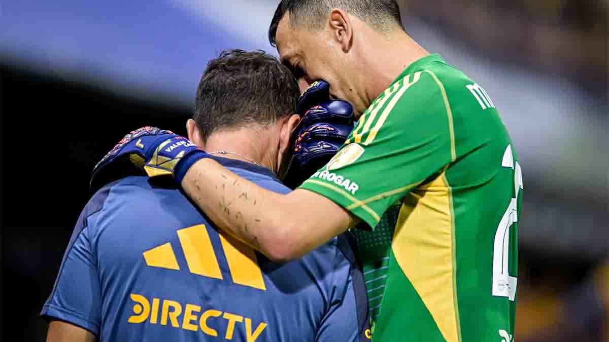 Agustín Marchesín publicó un picante posteo en sus cuentas de redes sociales por su cambio en la eliminación de Boca ante Alianza Lima en la Copa Libertadores. Agustín Marchesín publicó un picante posteo en sus cuentas de redes sociales por su cambio en la eliminación de Boca ante Alianza Lima en la Copa Libertadores.