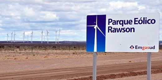 El Parque Eólico Rawson, en Argentina.