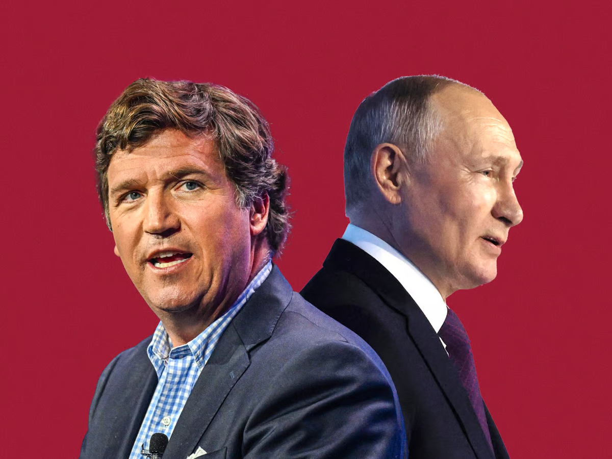 Carlson y Putin en un Carlson y Putin en un
