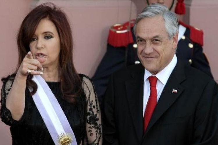 Cristina y Piñera, en una imagen de archivo.