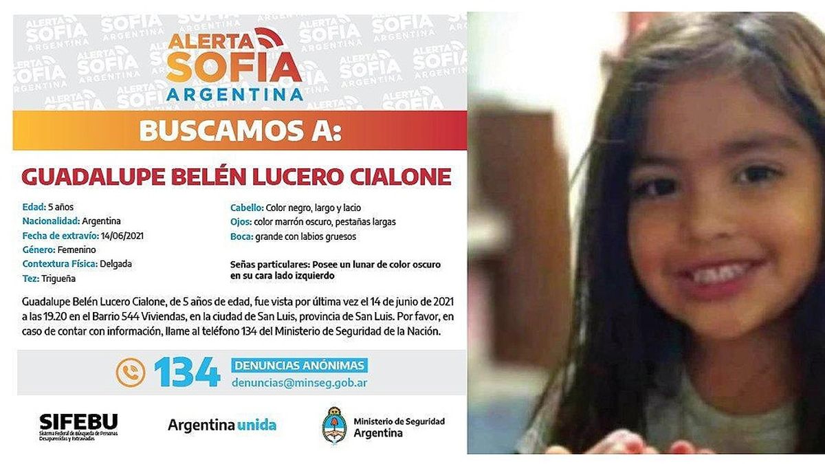 Alerta Sofía por la desaparición de Guadalupe