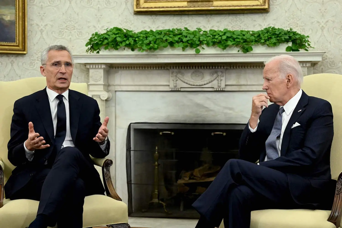 Jens Stoltenberg y Joe Biden. Jens Stoltenberg y Joe Biden.