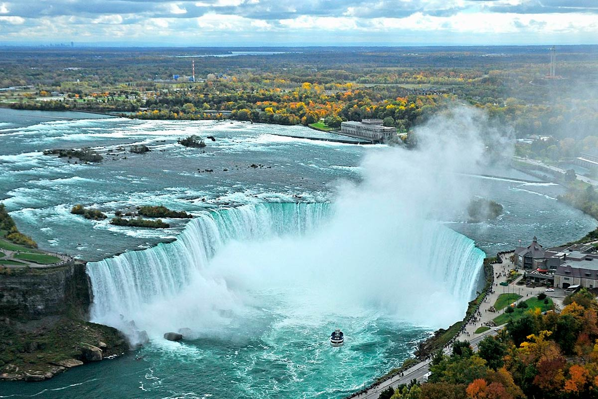 Las Cataratas del Niágara antes del temporal en Estados Unidos / Canadá.