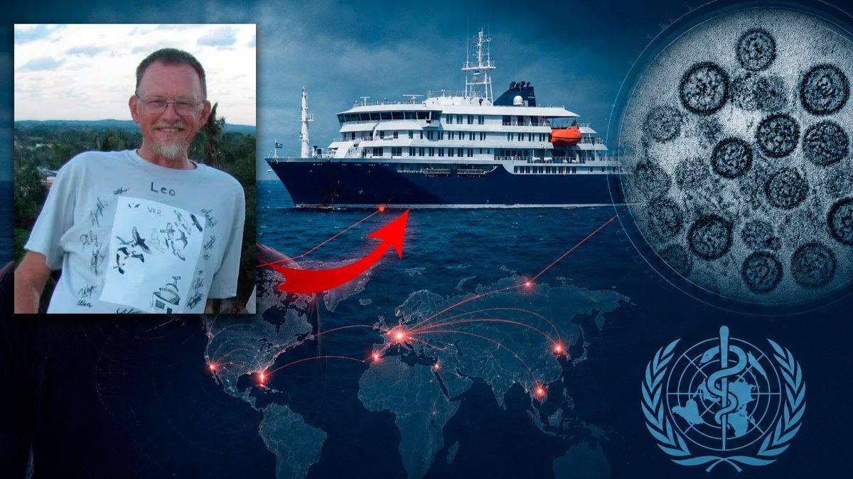 Un hombre de 70 años fue identificado como el "paciente cero" del brote de hantavirus a bordo del crucero de expedición MV Hondius. Un hombre de 70 años fue identificado como el "paciente cero" del brote de hantavirus a bordo del crucero de expedición MV Hondius.