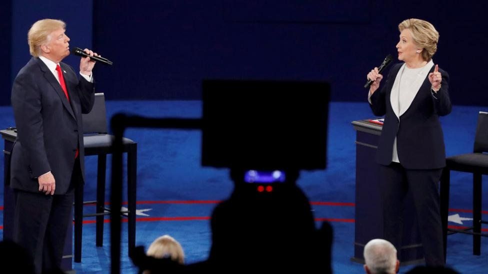 Donald Trump y Hillary Clintonse enfrentaron en un debate álgido este domingo 09/10.