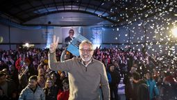Julio Zamora en el festejo tan esperado.