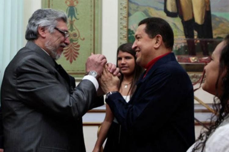 Fernando Lugo y Hugo Chávez