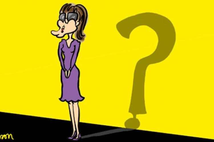 Carla Bruni en la ilustración de la revista Marianne.