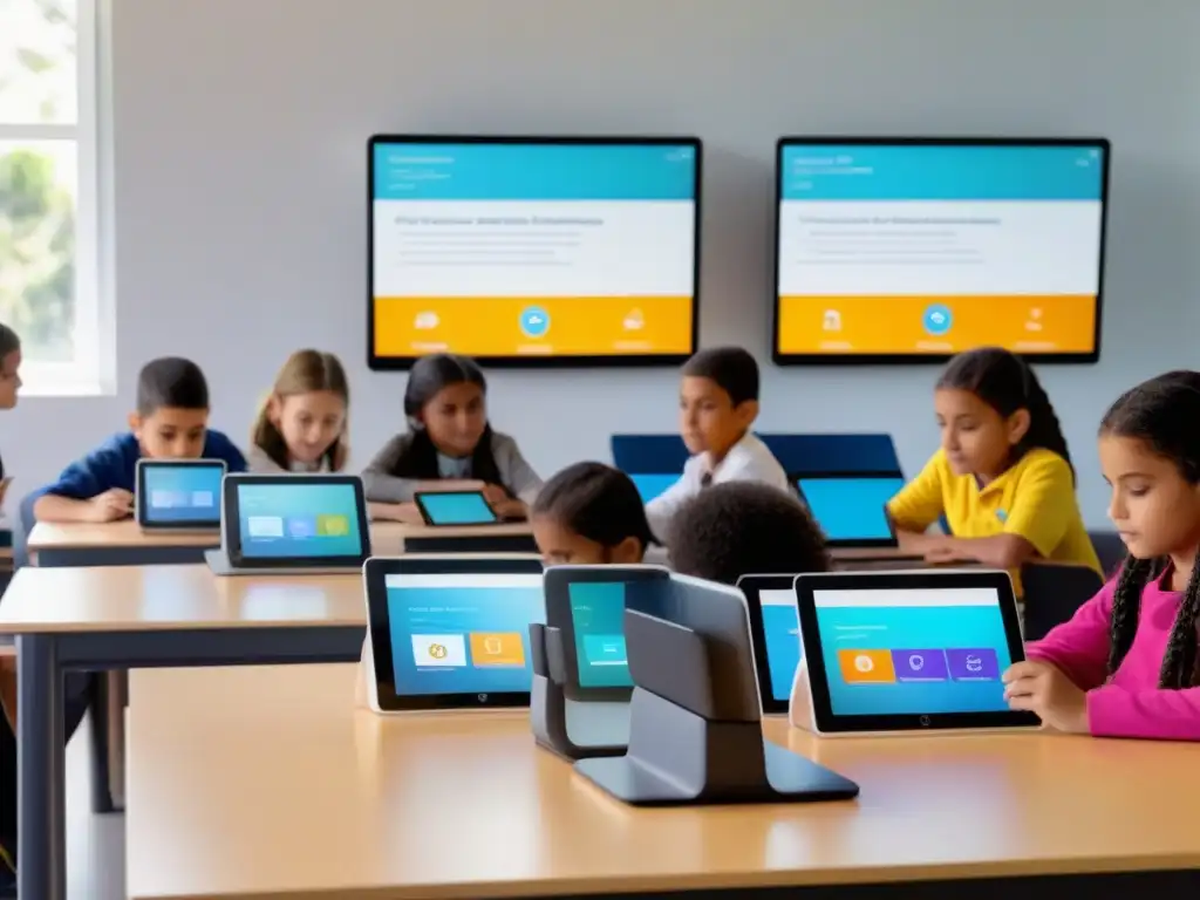 La tecnología en las aulas permite saber los avances de cada alumno y las faltas que tienen La tecnología en las aulas permite saber los avances de cada alumno y las faltas que tienen