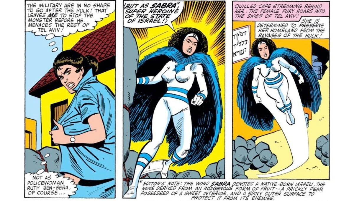En los cómics, Sabra es una mutante con toda clase de poderes. Ahora, en la película, va a ser una antigua Black Widow trabajando de cerca con el presidente Ross. En los cómics, Sabra es una mutante con toda clase de poderes. Ahora, en la película, va a ser una antigua Black Widow trabajando de cerca con el presidente Ross.