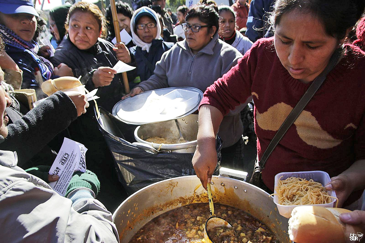 Las ollas populares estarán presentes. Las ollas populares estarán presentes.