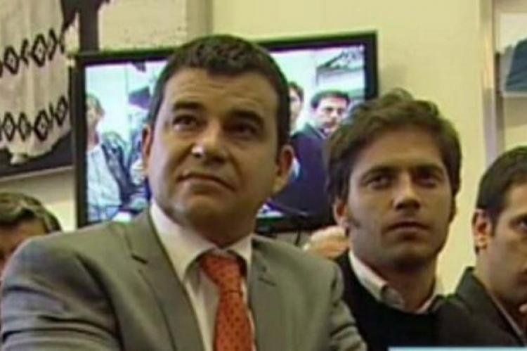 Galuccio y Kicillof en Casa Rosada (Imagen de TV)
