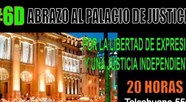 La convocatoria del #6D es a las 20.