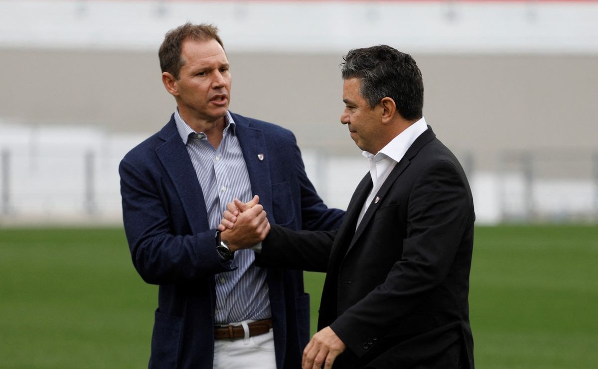 Jorge Brito y Marcelo Gallardo. Jorge Brito y Marcelo Gallardo.