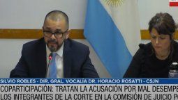 Silvio Robles, asesor de Horacio Rosatti, en la comisión por el juicio político a la CSJN.