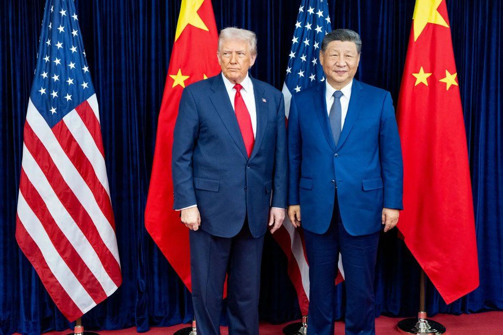 Donald Trump junto a Xi Jinping, el líder de China. Donald Trump junto a Xi Jinping, el líder de China.